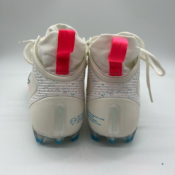 Nike alpha huarache 8 elite lacrosse cleats white / multicolored new without box - Picture 3 of 7